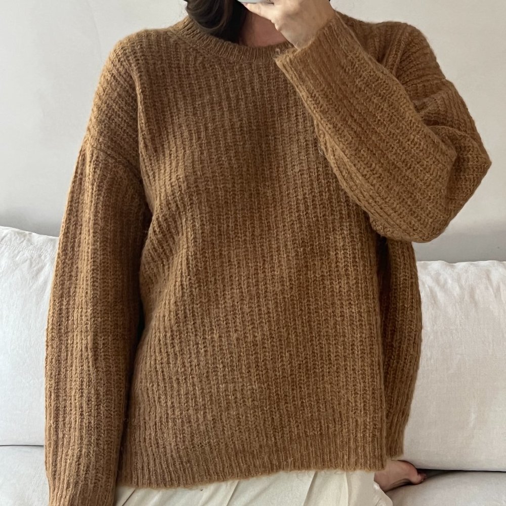 Jenni Kayne Ivory Alpaca Boyfriend Sweater